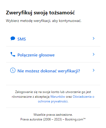 Weryfikuj za pomocą kodu PIN